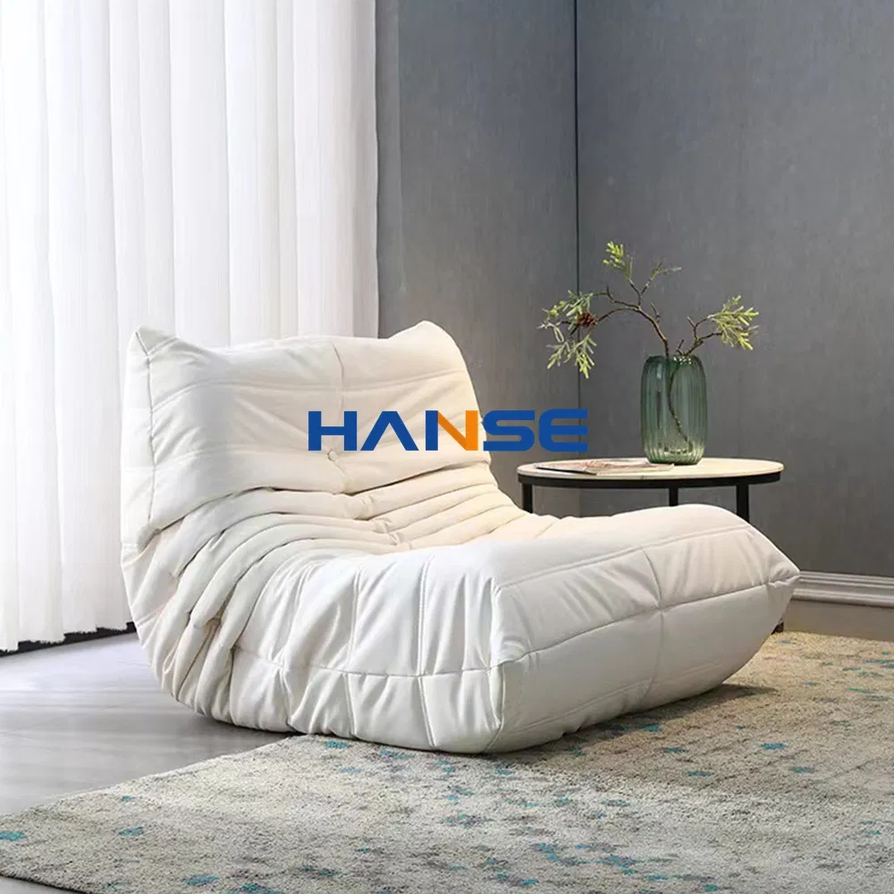 Living Room Home Furniture Modern Recliner Tatami Leather Lounge Single Lazy Fabric Bean Bag Sofa Couch Chair