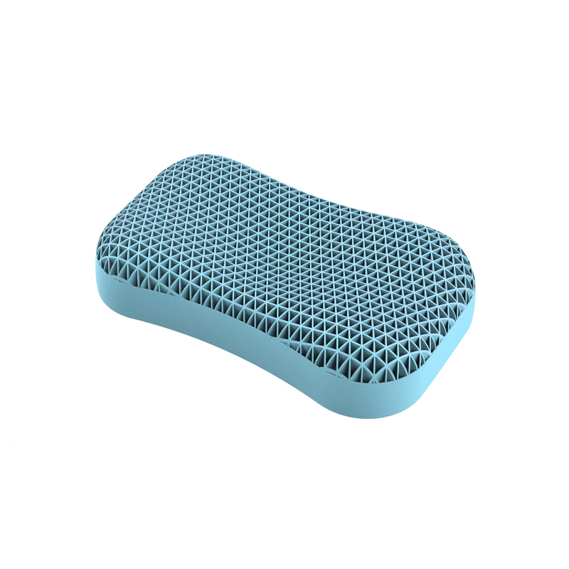 China Manufacturer Wholesale King Size Bed Wedge Pillow Foam Ergonomic Design Rectangular Pillow TPE Gel Grid Latex Adult Pillow