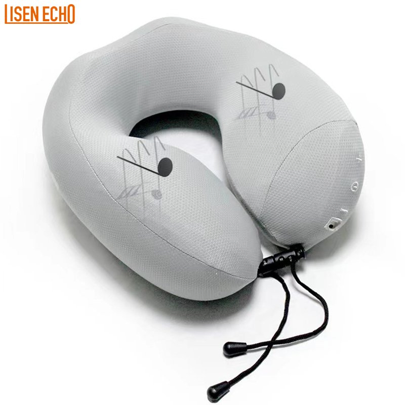 U-Shape Portable Memory Foam Travel Neck Pillow with Bluetooth Music Speaker