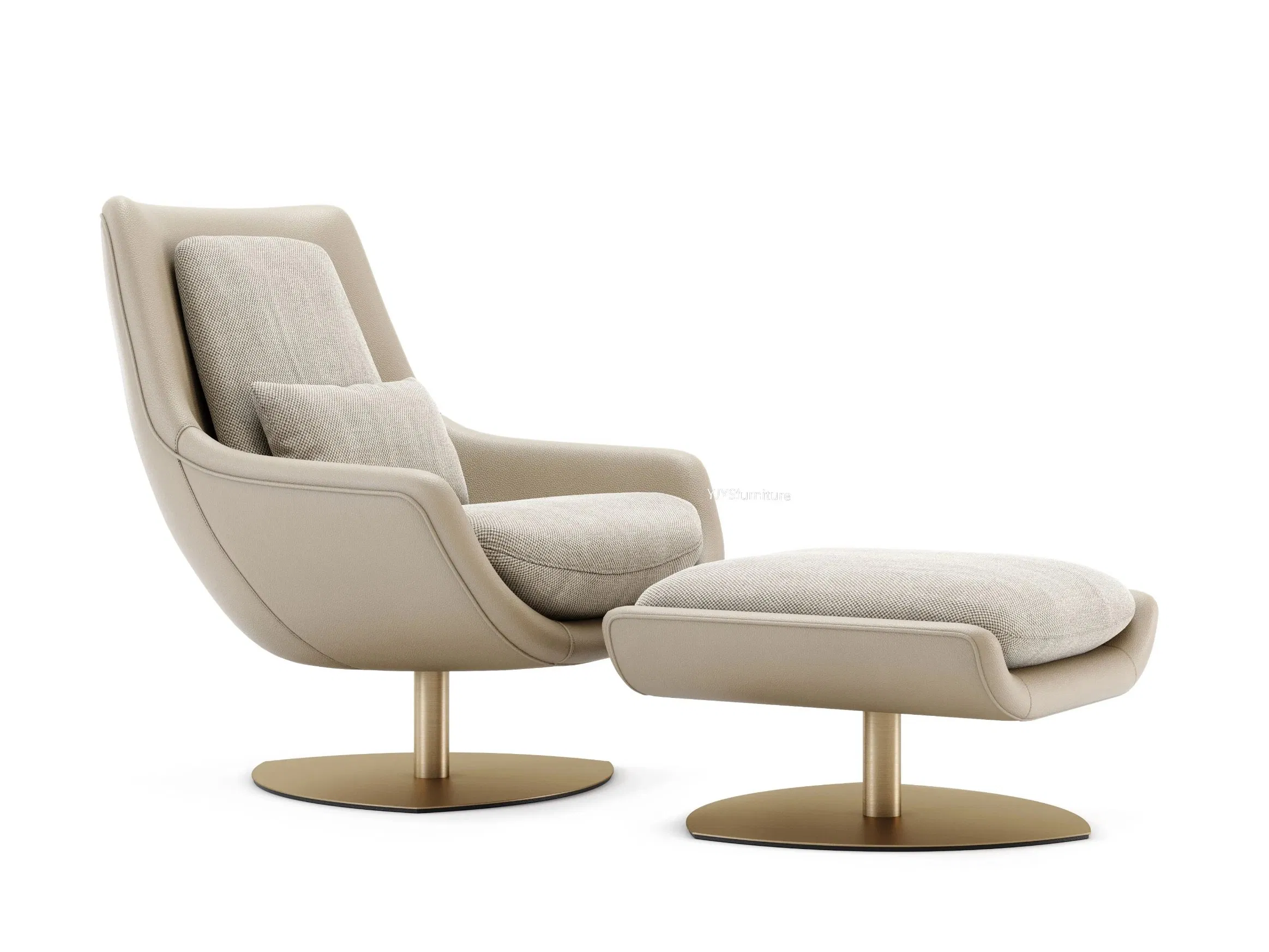 Living Room Luxury Modern Rotate Armchair Lounge Armhairs Leisure Armchair