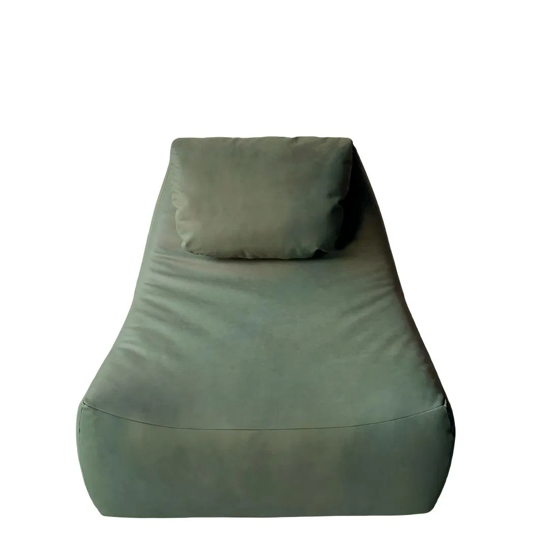 Leather Lazy Sofa Chair Bean Bag Chair Single Rest Recliner