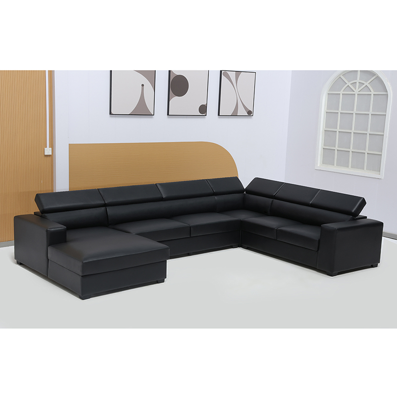 Sectional Sofa Furniture Modern Black U Shaped Sofa for Hotel Lounge