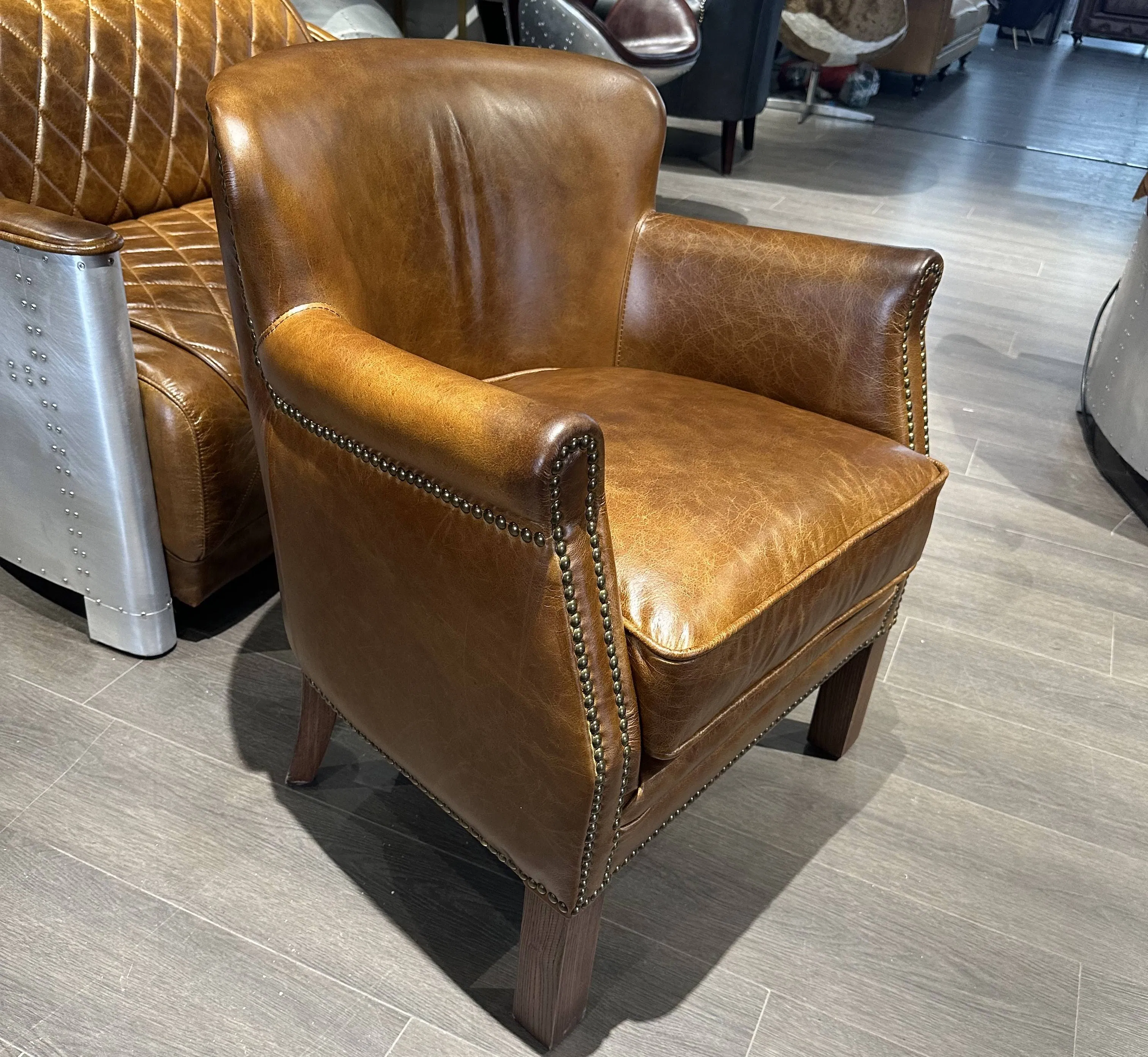 Vintage Aviator Industrial Armchair for Stylish Living Rooms