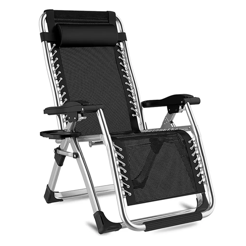 Outdoor Camping Fishing Folding Lounge Chair Recliner Zero Gravity Chair Patio Portable Padded Sleeping Bean Bag Chair