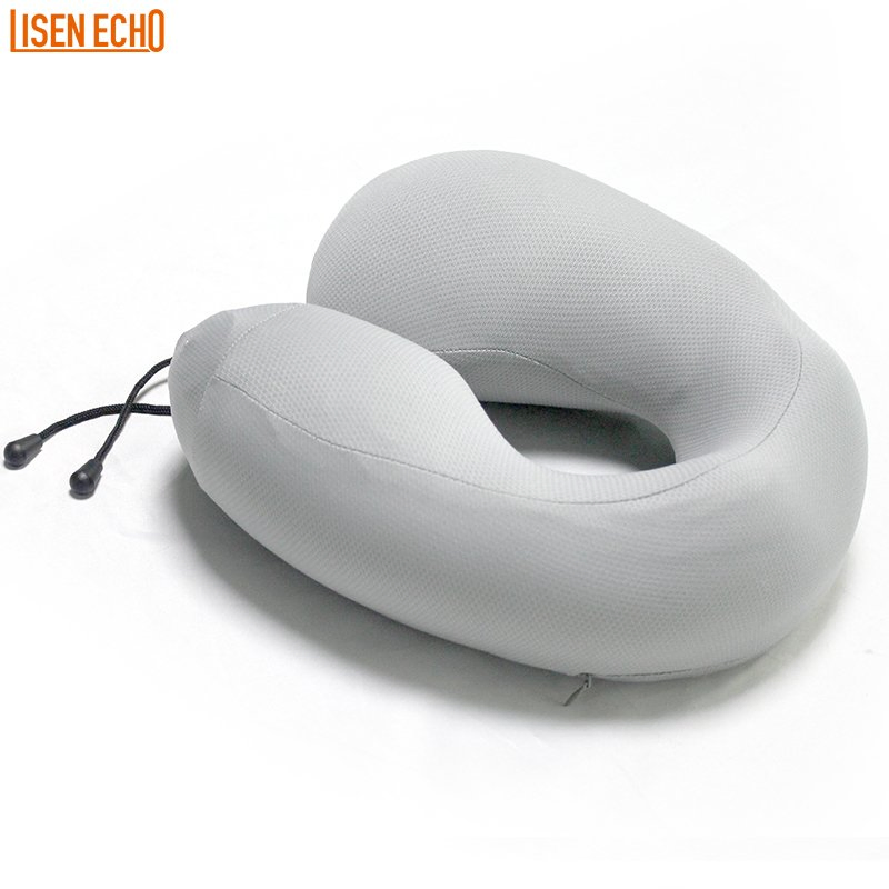 U-Shape Portable Memory Foam Travel Neck Pillow with Bluetooth Music Speaker