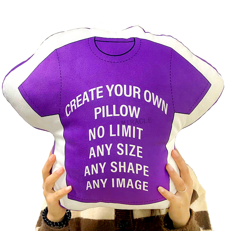 Contemporary Artistic Cushions Pillows Case Custom Irregular Shaped Logo Throw Pillow