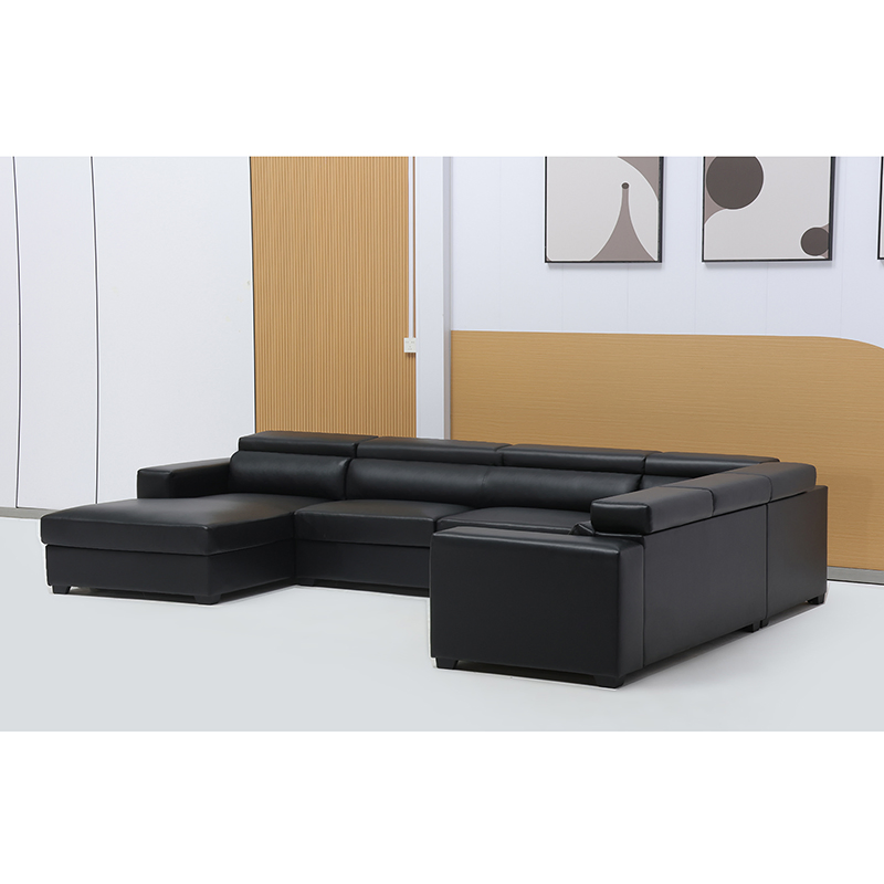 Sectional Sofa Furniture Modern Black U Shaped Sofa for Hotel Lounge