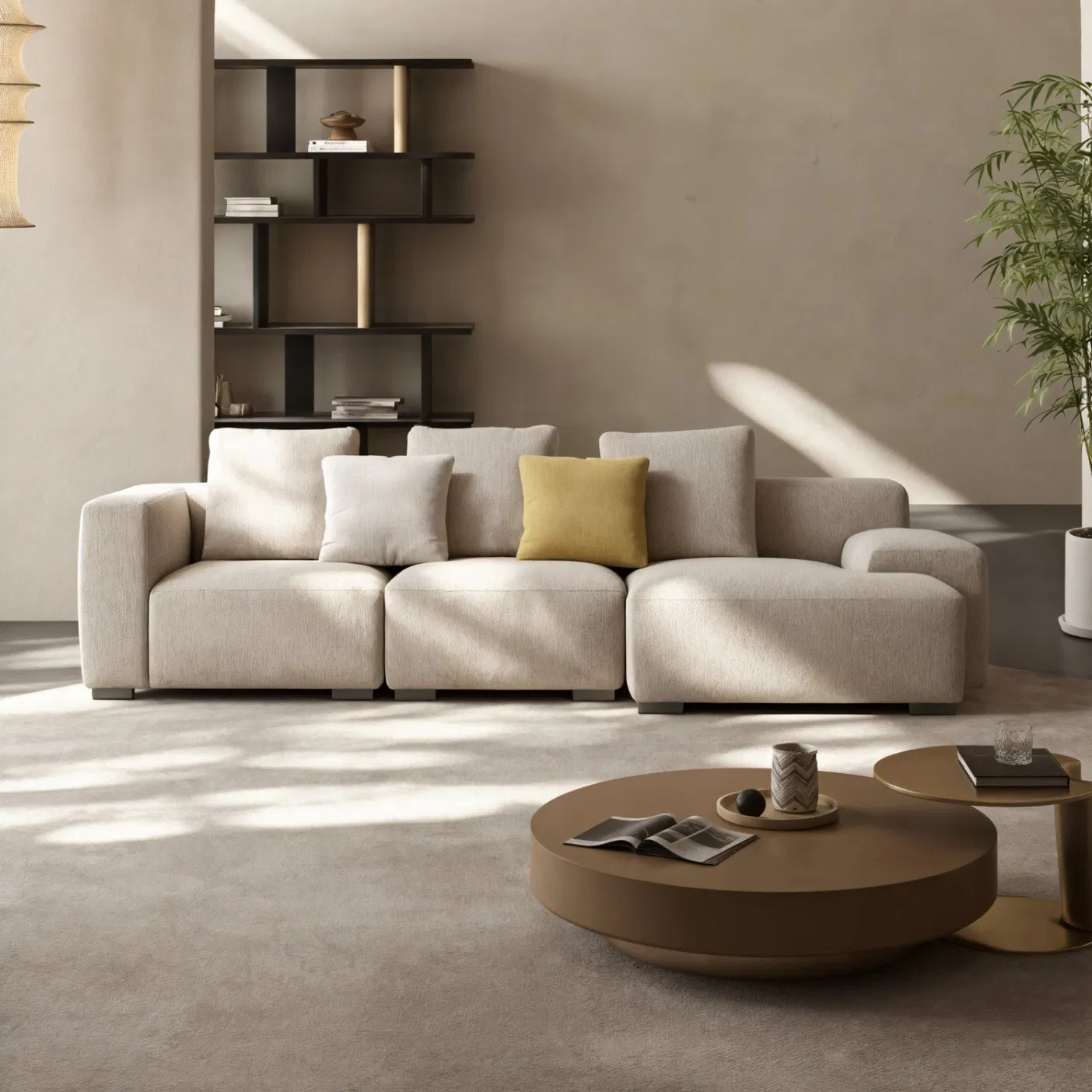 Best Commercial Modern Sectional Fabric Sofa for Villas