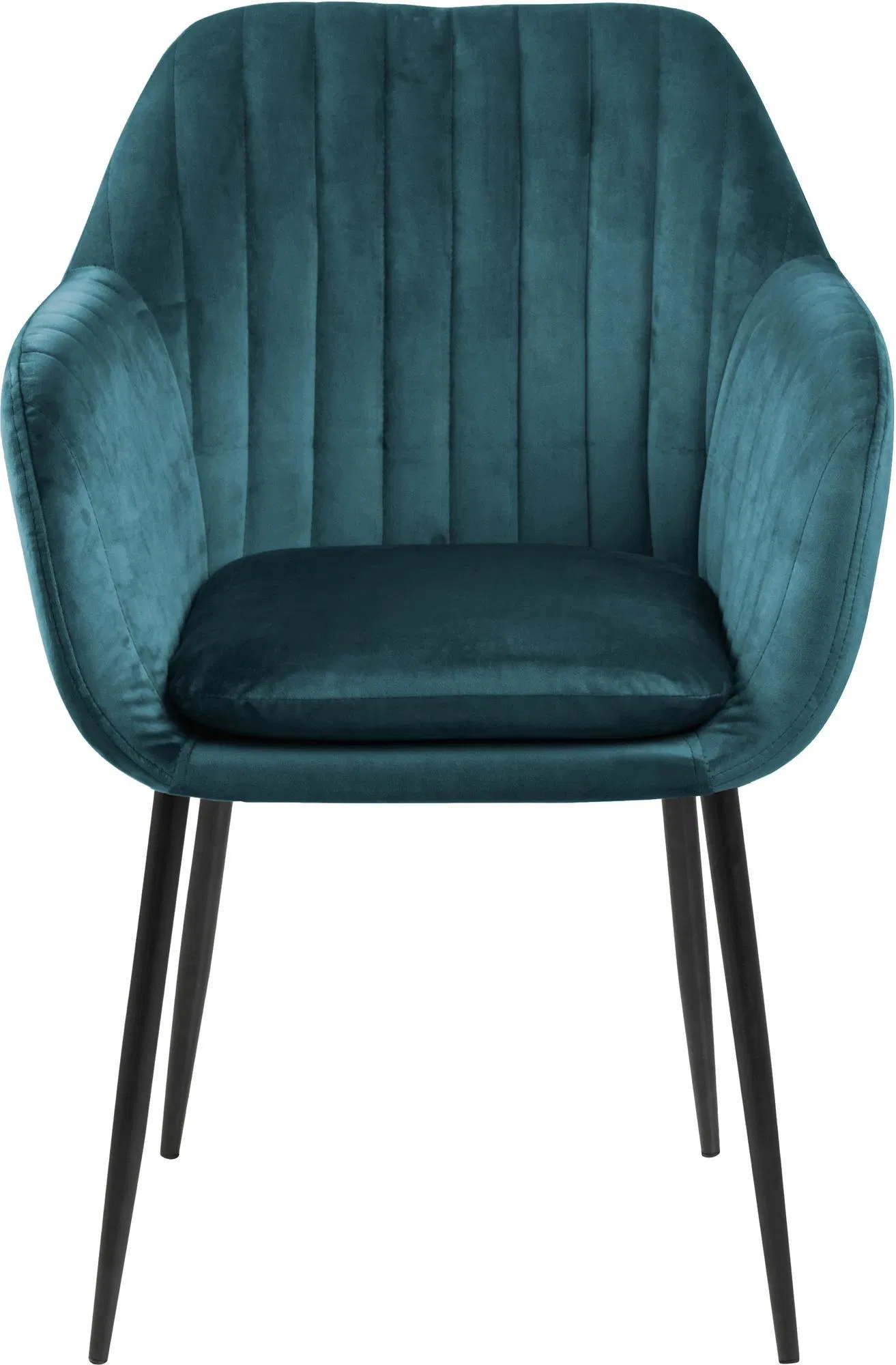 Hot Selling Upholstered Kitchen Dining Living Room Armchair with Metal Legs Modern Design Fabric Armchair for Sale