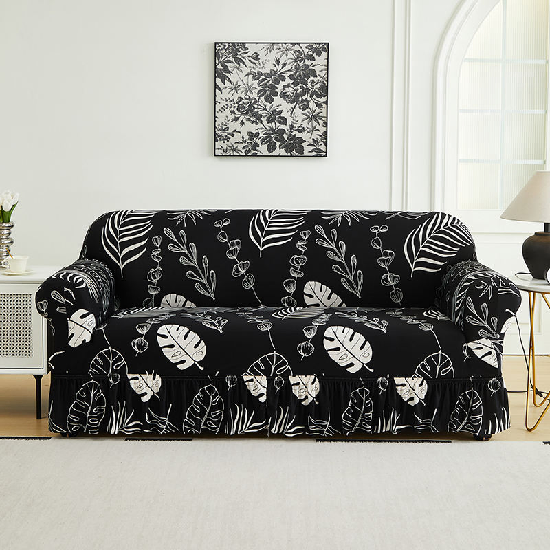 Most Requested New Protective Stretch Skirt Couch Cover for Modern Sofas