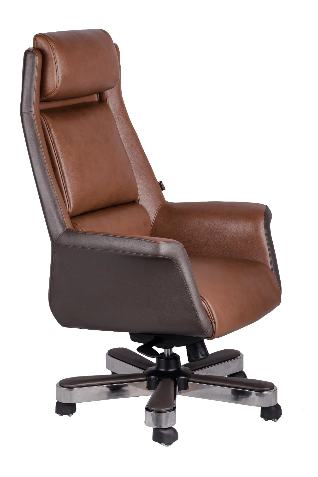 Luxury Office Furniture Modern CEO Boss Ergonomic High Back Recliner Leather Wheel Swivel Executive Chair with Adjustable Headrest