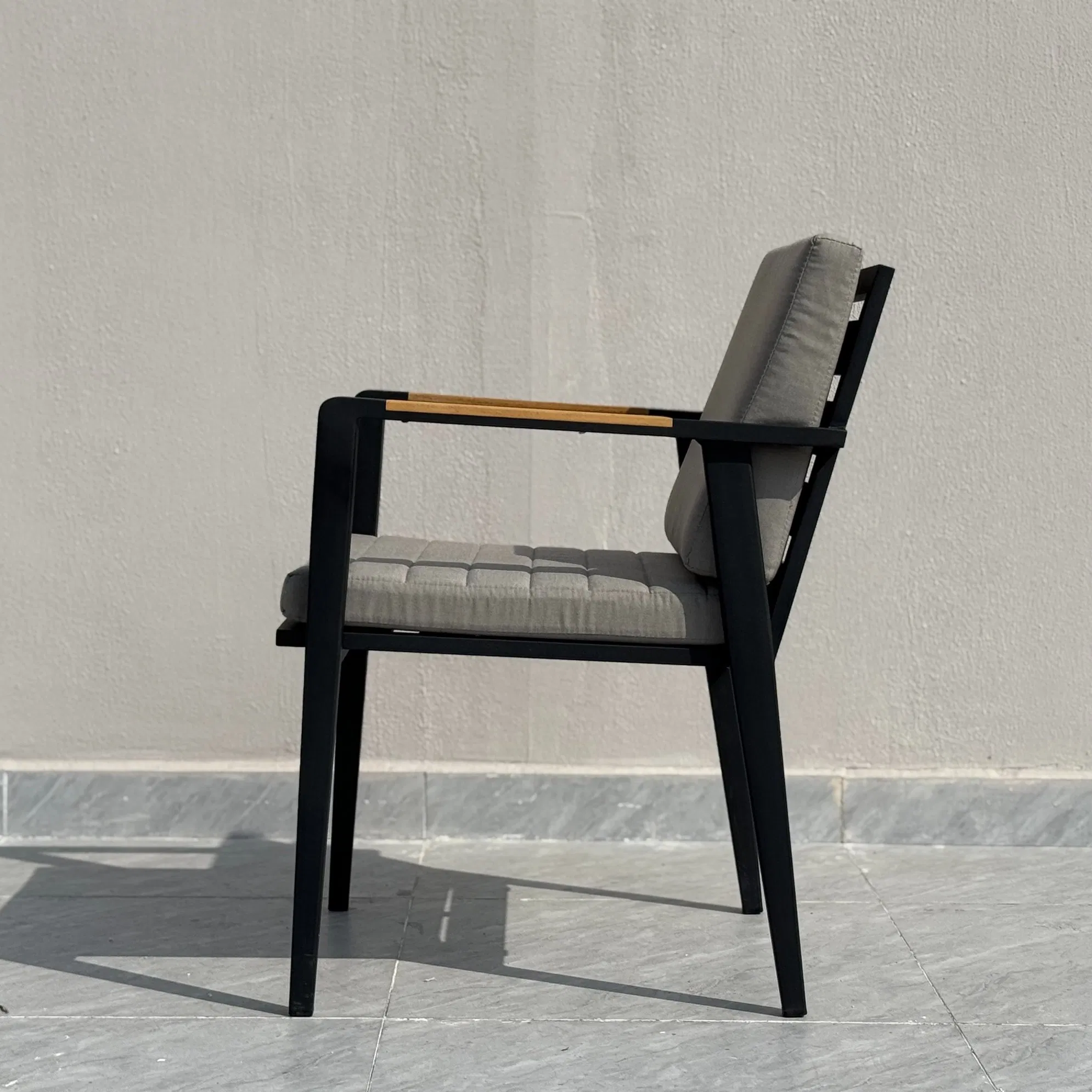 Outdoor Furniture Modern Garden Leisure Rope Dining Teak Arm Chair