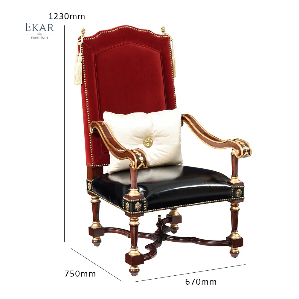 Classic Wood Armchair Timeless Elegance for Luxurious Living Spaces