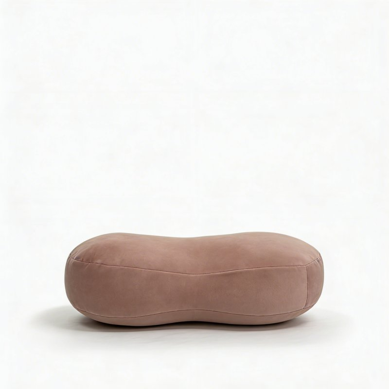 Factory Direct Customizable Peanut Shape Velvet Lumbar Support Pillow, Multi Colors Available