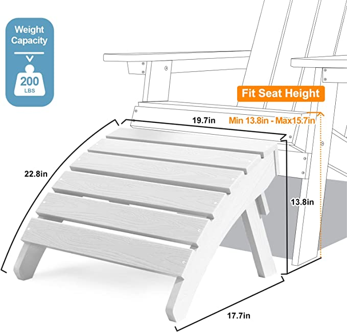 New Design Leisure Synthetic Wood Waterproof WPC Patio Outdoor Garden Ottoman