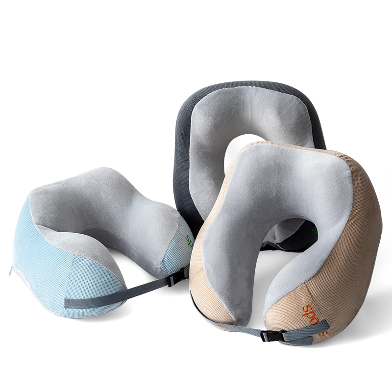 High Quality Soft Travel Neck Pillow Memory Foam Airplane Pillow