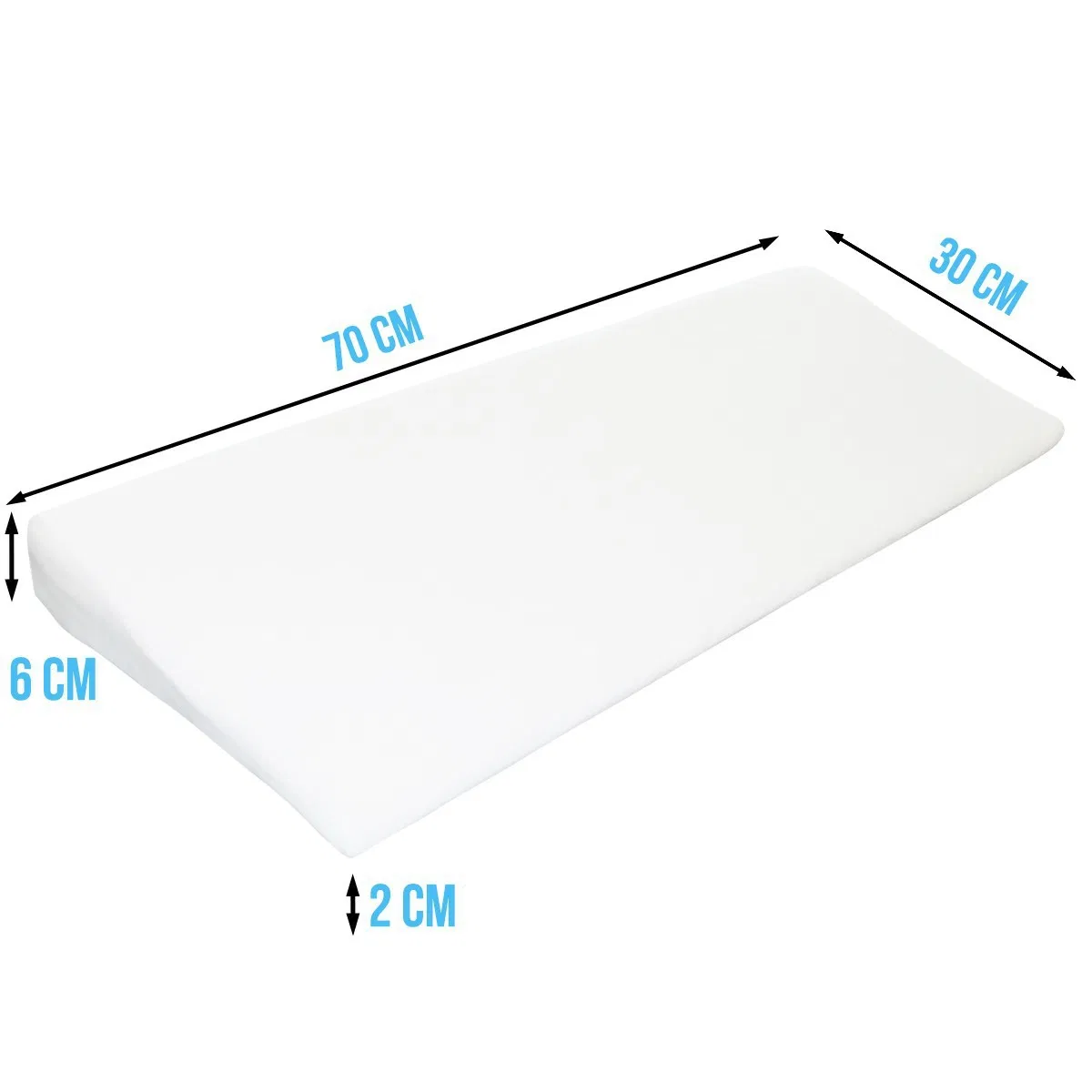 Waterproof Memory Foam Soft Wedge Pillow for 0-1 Years Old Babies Prevent Spitting Milk