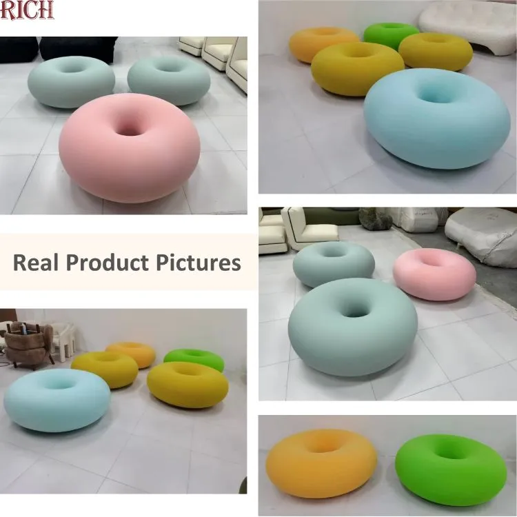 Donut Pouf Ottoman Colors