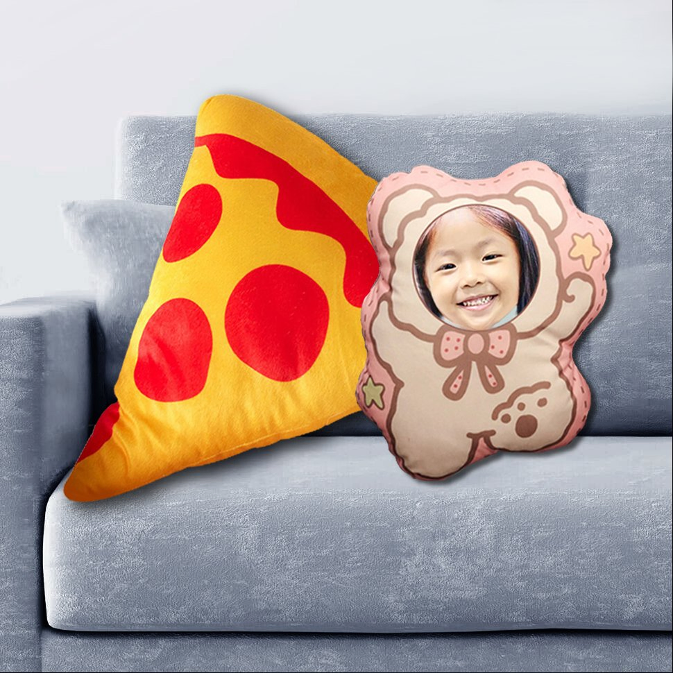 OEM Printed Boy Face Pillow Wholesale Custom Photo Logo Decorative Pillows