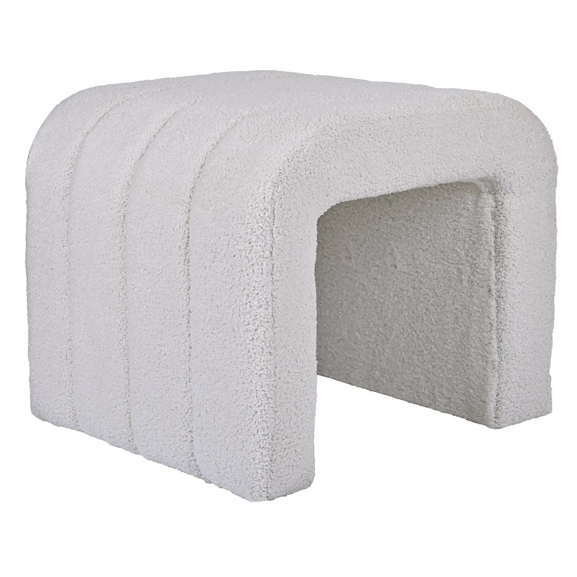 Ottoman Modern Round Footrest Fabric Ottoman for Hallway, Living Room, Bed Room Ydf25059