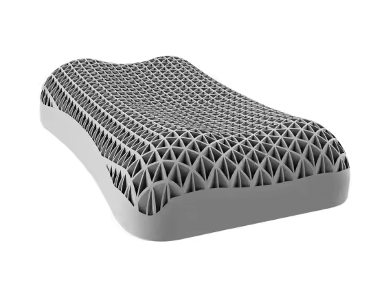 China Manufacturer Wholesale King Size Bed Wedge Pillow Foam Ergonomic Design Rectangular Pillow TPE Gel Grid Latex Adult Pillow