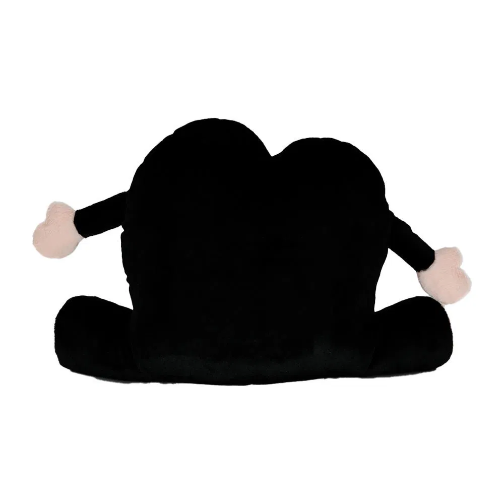 Custom Cozy Heart-Shaped Plush Cover Premium Car Seat Cushion Backrest Back Cushion Office Chair Lumbar Support Car Back Pillow