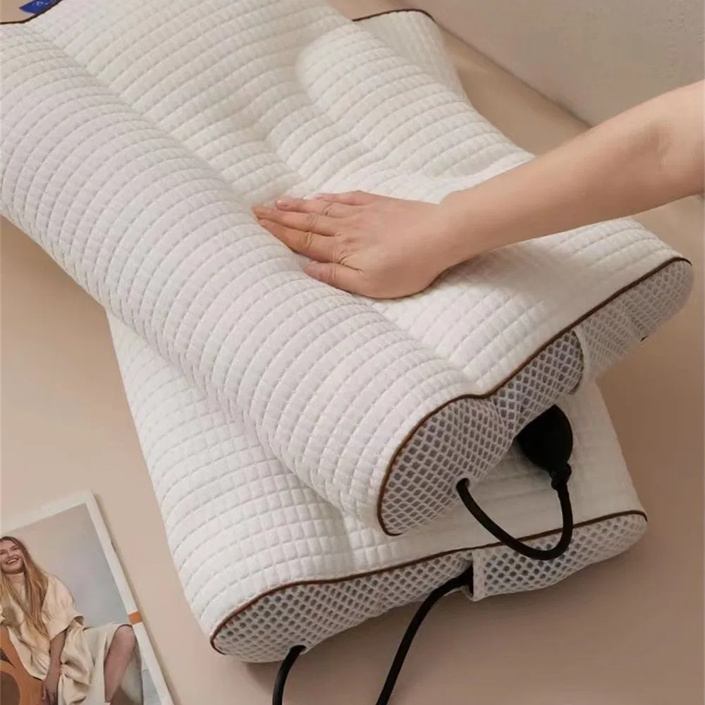 Breathable Knitted Neck Inflatable Pillow for Ultimate Travel Support