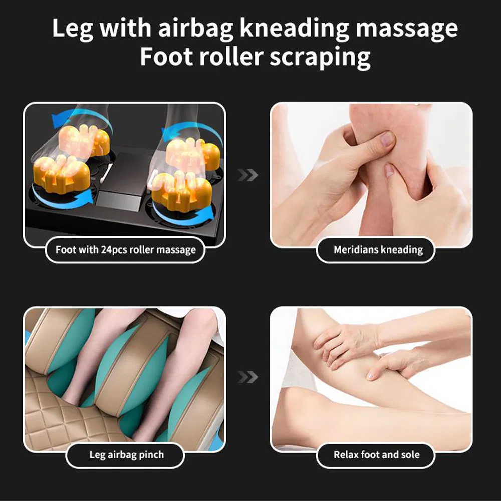 Wholesale Best Shiatsu Touch Screen Recliner Electrical Foot Chair Massager SPA Luxury Zero Gravity 4D Full Body Massage Chair