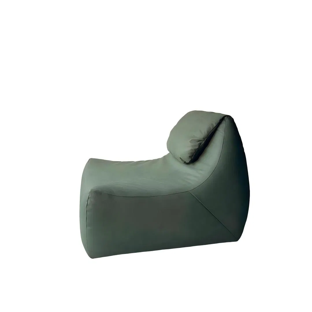 Leather Lazy Sofa Chair Bean Bag Chair Single Rest Recliner