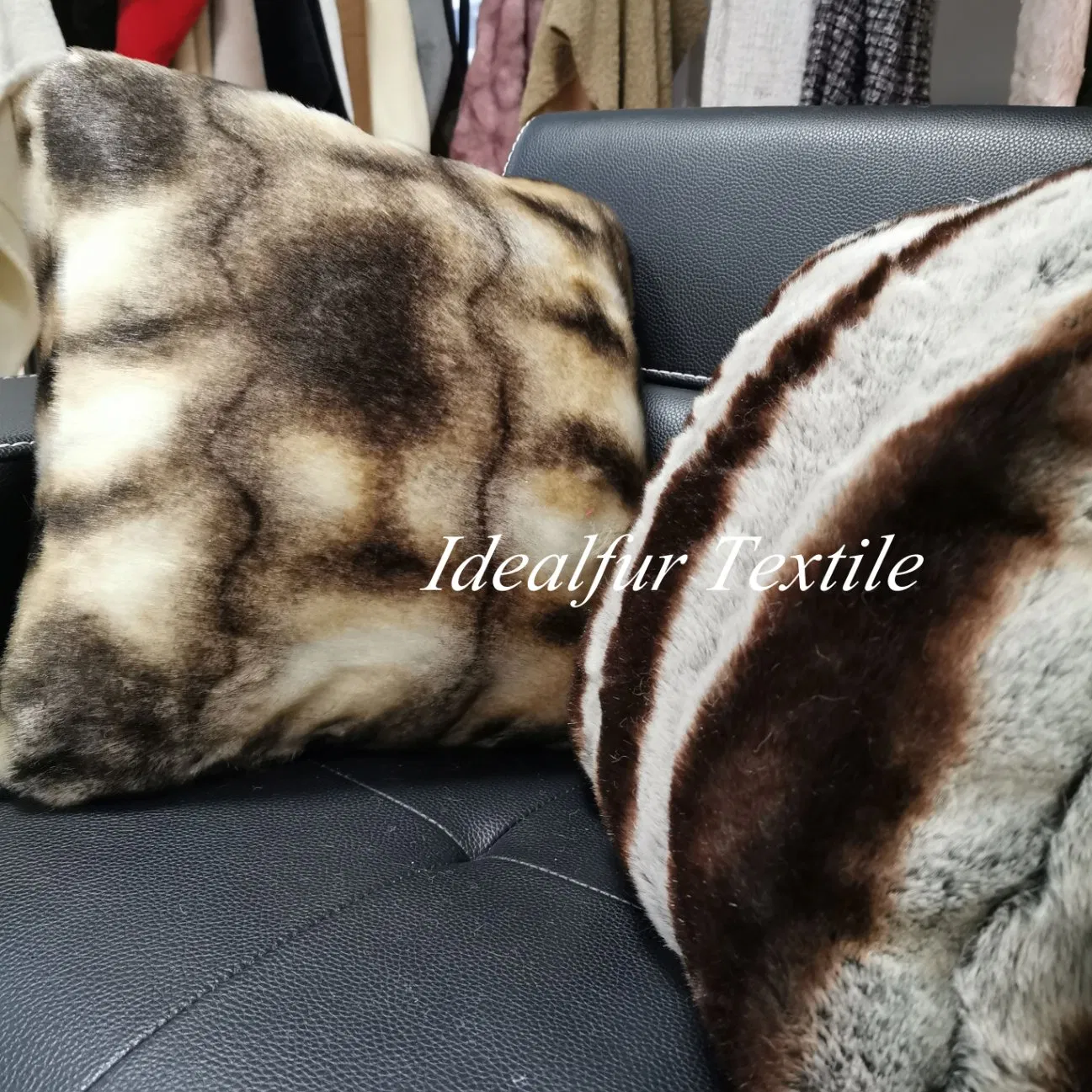 Luxurious Soft Fur and Velour Floor Pillow for Cozy Relaxation