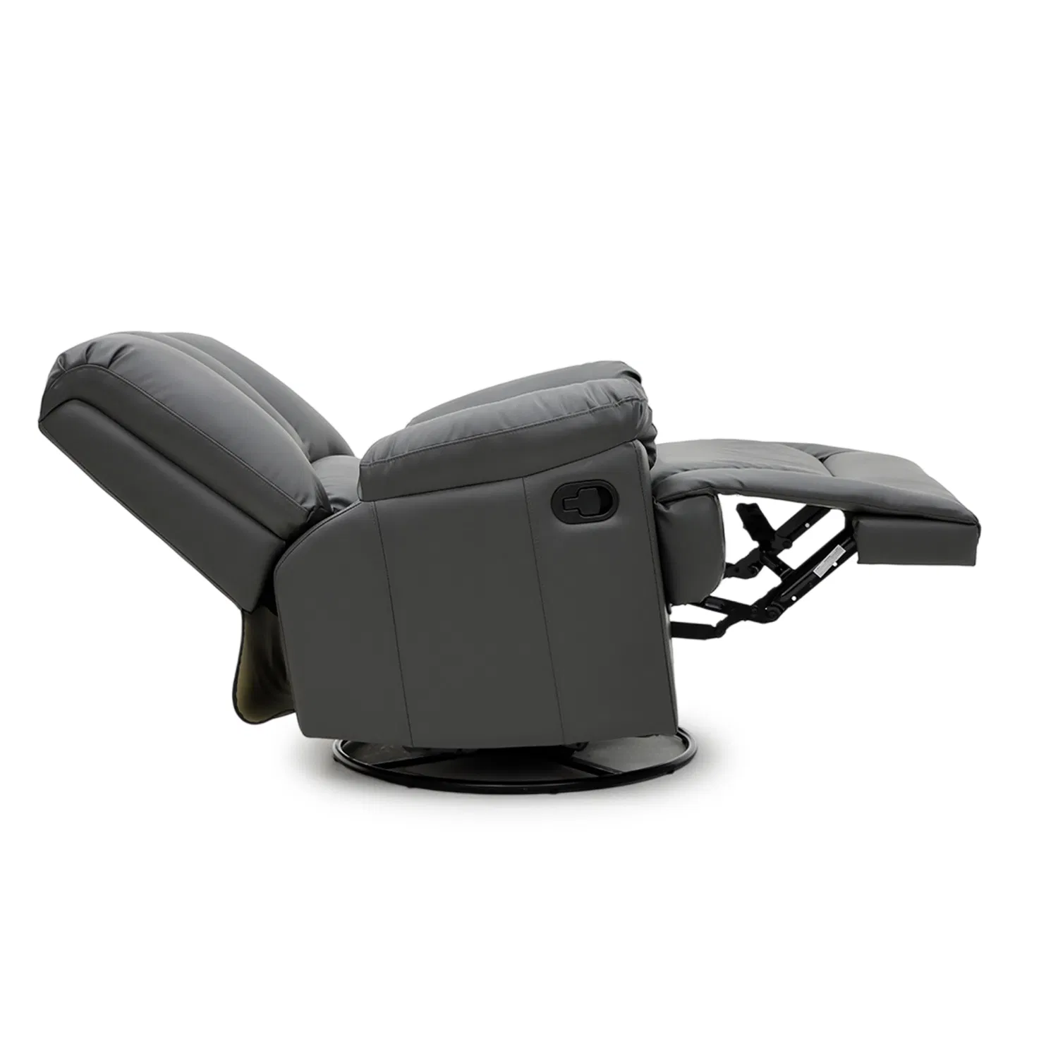 Geeksofa Furniture 9151 Modern Leather Manual Beauty Salon Recliner Chair with Rocking and Swivel for Living Room