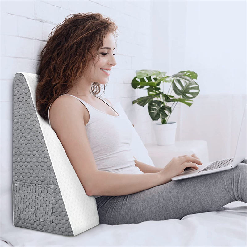 Air Layer Wedge Pillows Bed Wedge Pillow for Sleeping Acid Reflux After Surgery Triangle Pillow Wedge for Sleeping Snoring