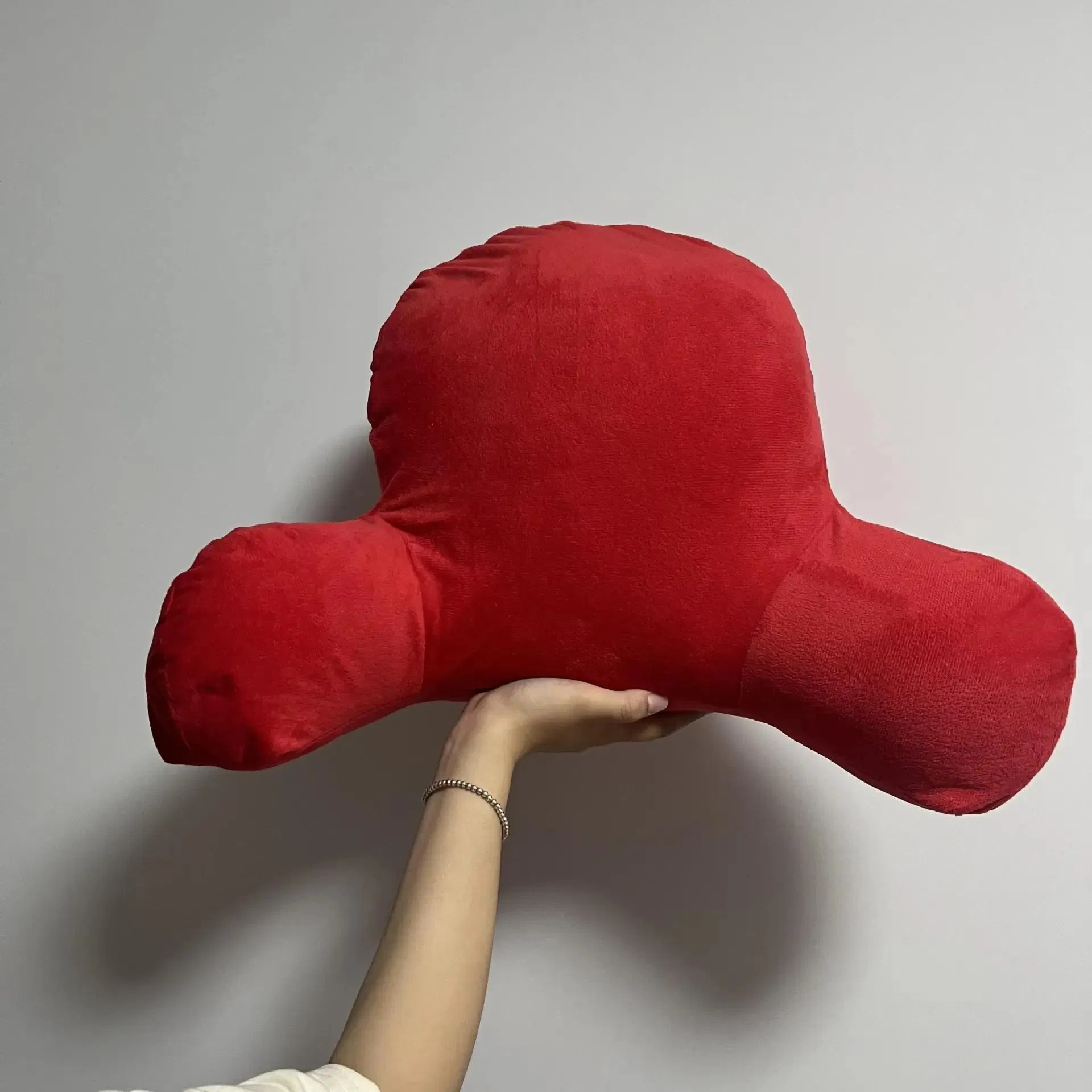 Bed Wedge Reading Pillow Backrest Pillow with Arms Reusable Winter Soft Rest Pillow