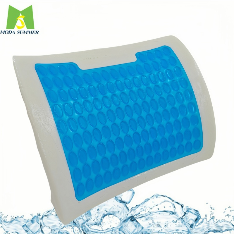 Breathable Memory Foam Seats Non-Slip Cover Removable Sciatica Cooling Gel Supports Lumbar Pillows