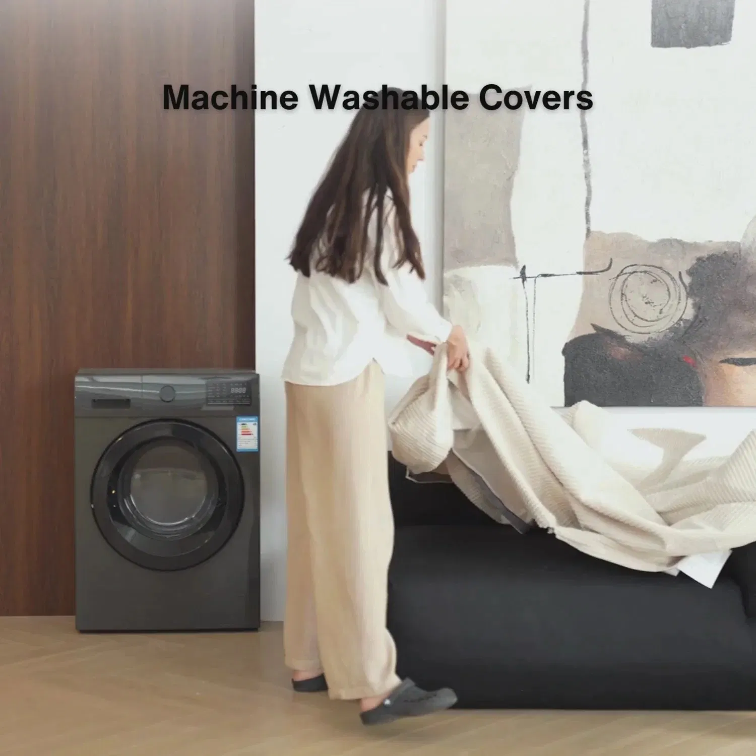 Living Room Vacuum Furniture Compression Sectional Cloud Sofa