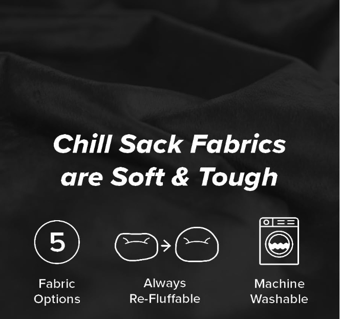 Oversized Bean Bag Chaise Lounge Chair Indoor for Adults with Armrests &amp; Ottoman