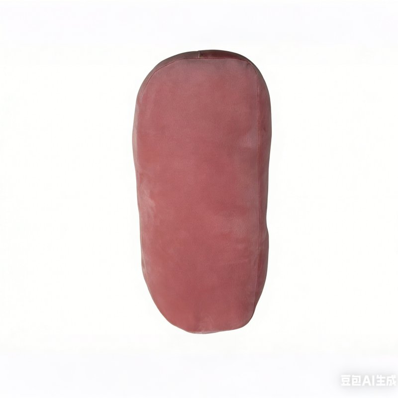 Factory Direct Customizable Peanut Shape Velvet Lumbar Support Pillow, Multi Colors Available