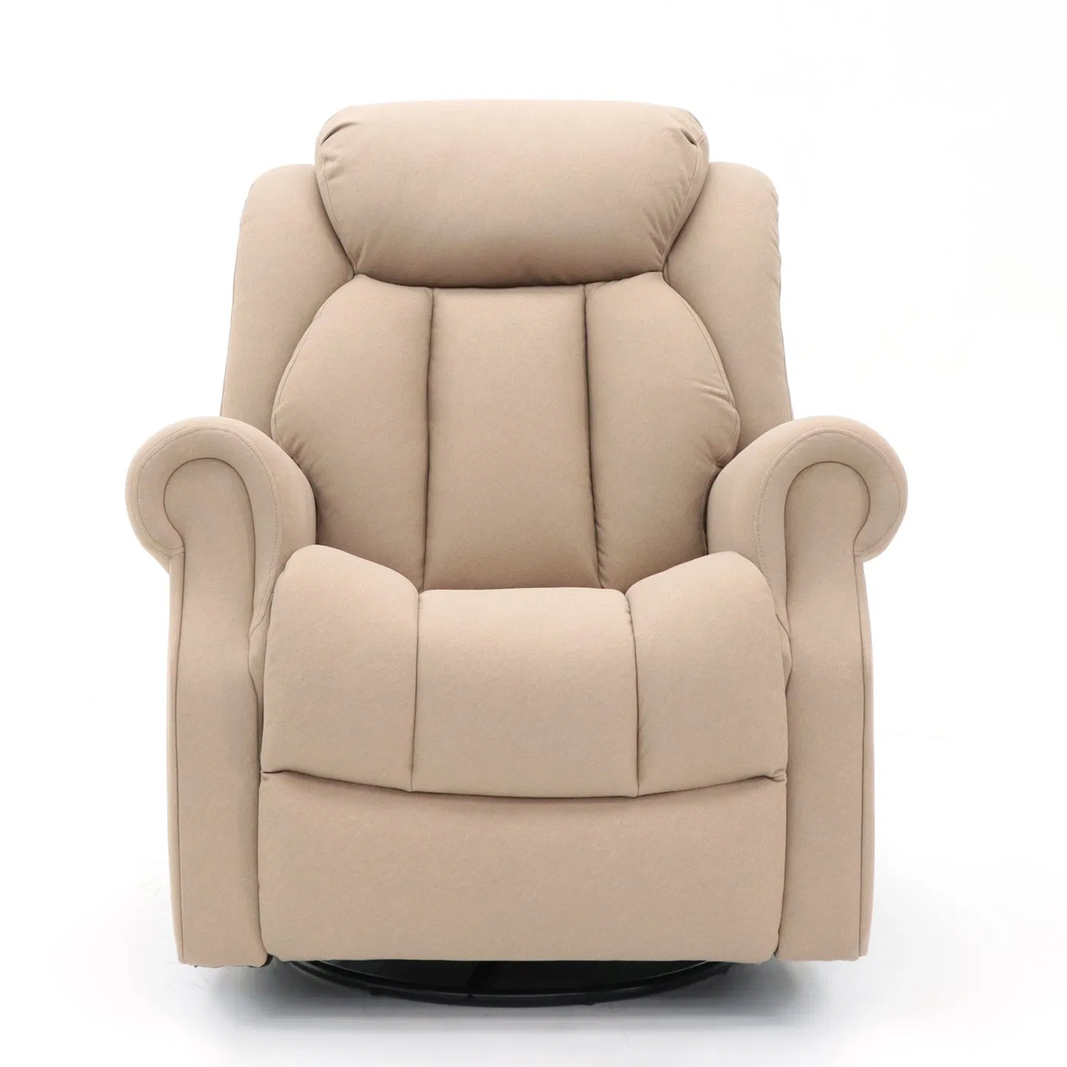 Geeksofa Furniture 9189 Modern Microfiber Fabric Manual Beauty Salon Recliner Chair with Rocking &amp; Swivel for Living Room