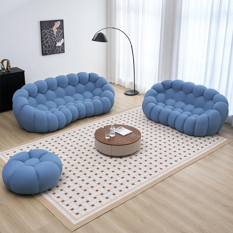 Sponge Foam Compressed Sofa Sectional Corner Modular Design for Living Room Sofa in Box Home Furniture with Compressible Feature and Velvet Upholstered Section