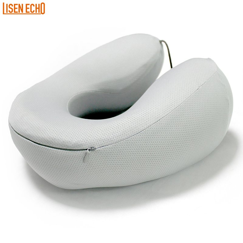 U-Shape Portable Memory Foam Travel Neck Pillow with Bluetooth Music Speaker