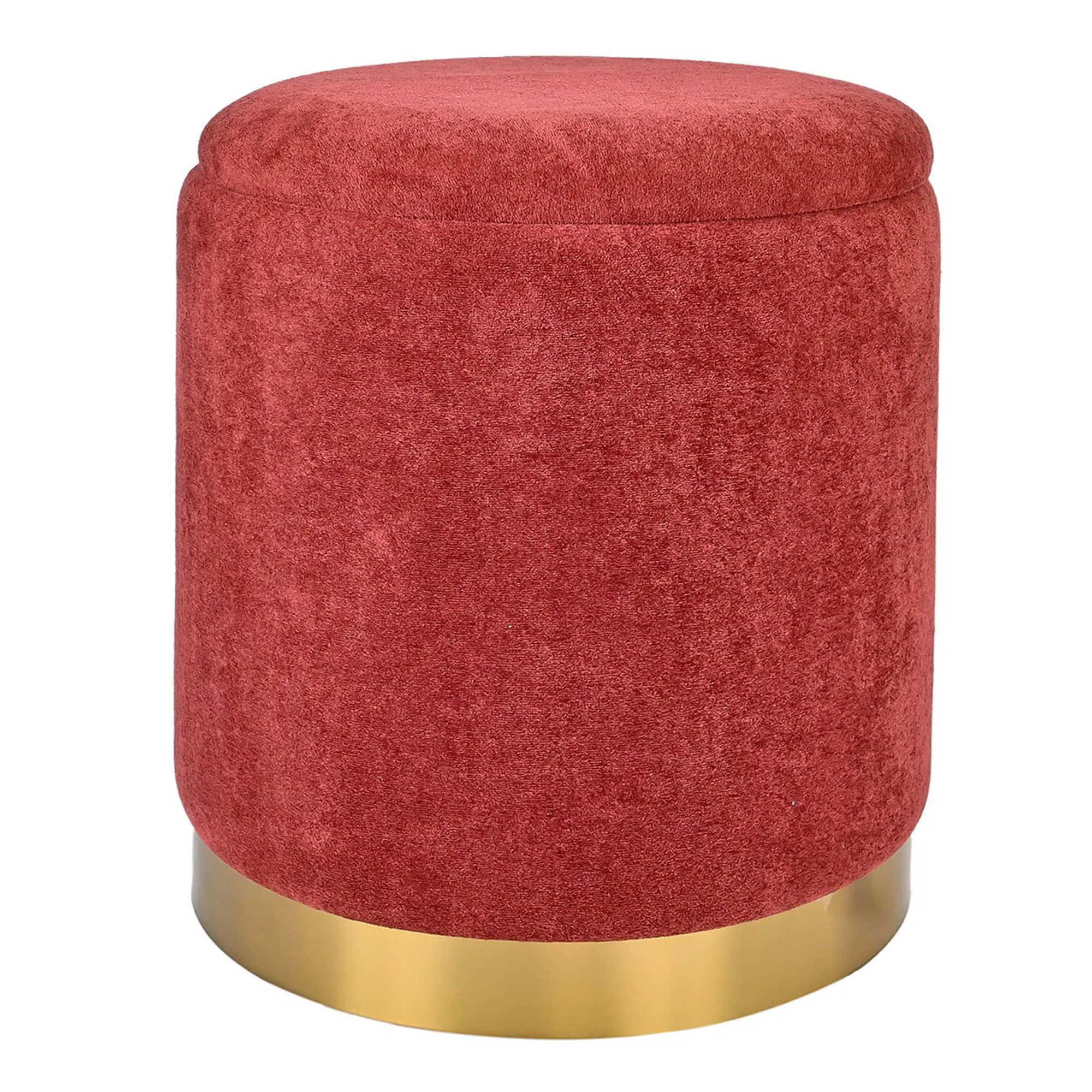 Home Decor Furniture Ottoman Nordic Luxury Flannel for Living Room Round Ottoman