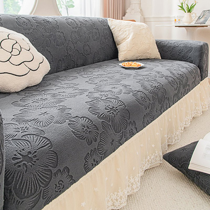 All-Inclusive and Dustproof Jacquard Skit Edge Sofa Cover Protector for Every Season