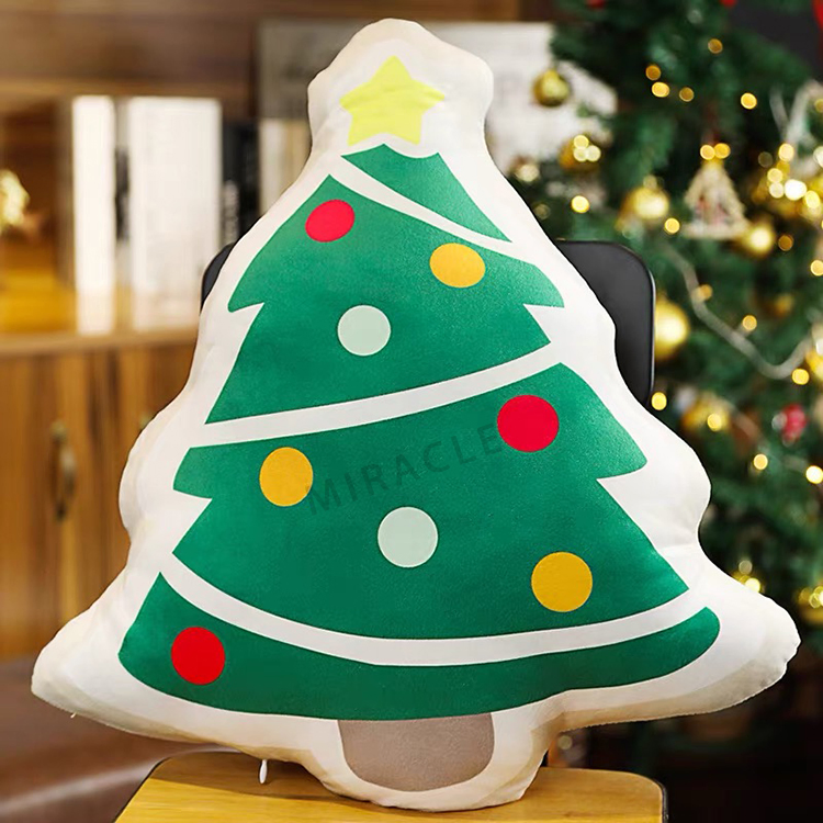 New Design Santa Claus Printing Pillow Cover Custom Decoration Christmas Cushion Pillowcase