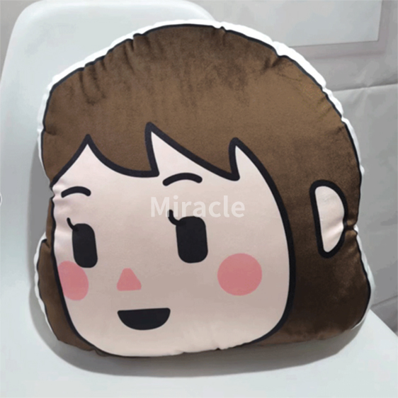 OEM Printed Boy Face Pillow Wholesale Custom Photo Logo Decorative Pillows