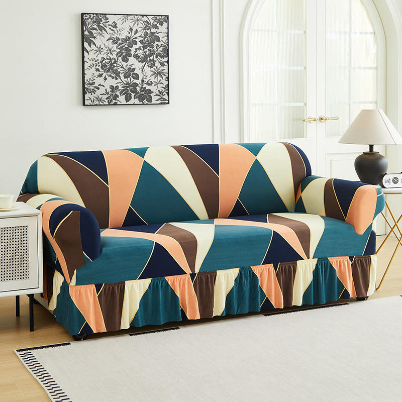 Most Requested New Protective Stretch Skirt Couch Cover for Modern Sofas