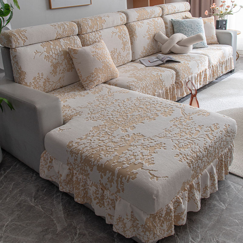 High-End Luxury Jacquard Sofas Covers Universal Soft Comfortable Slip Sofa Sets Cushion Backrest Pillow Cover Sofa Slipcover for Sofa