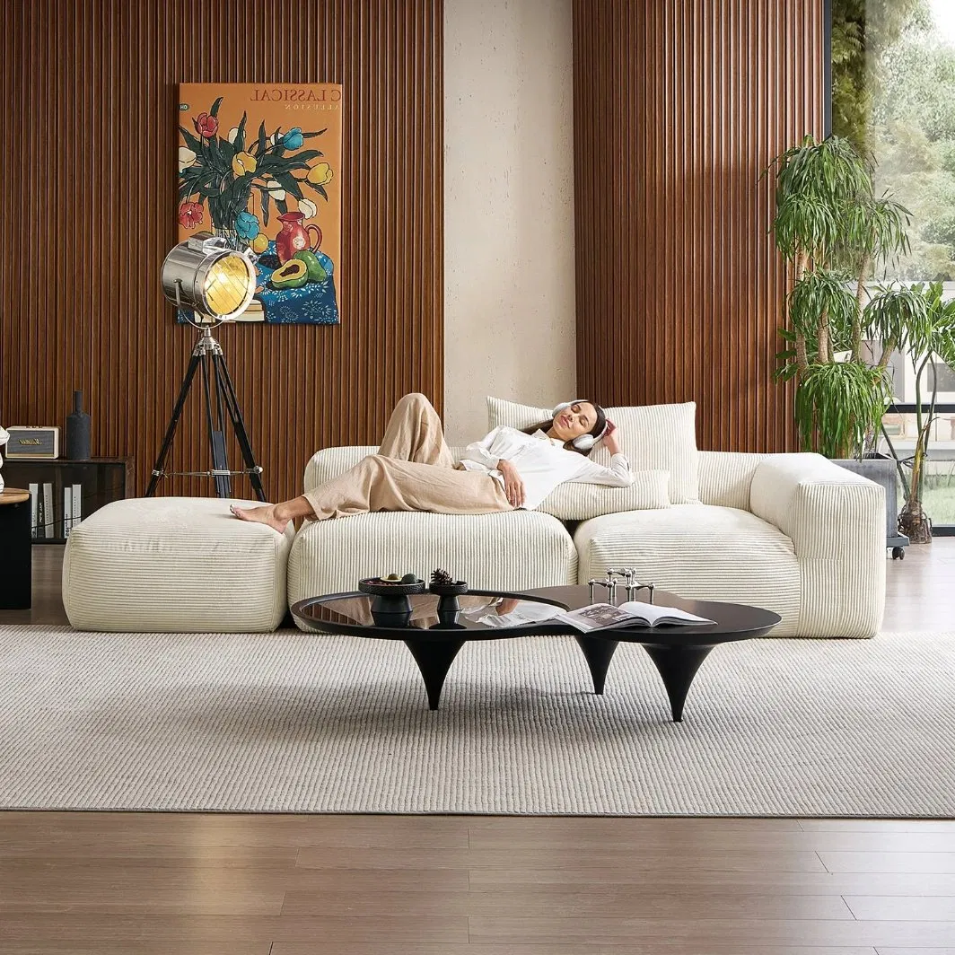 Living Room Vacuum Furniture Compression Sectional Cloud Sofa