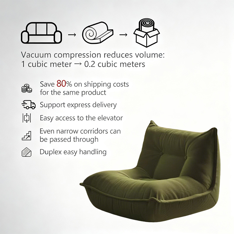 Bean Bag Chair Sofa for Reading Couch Chairs Modern Armless Accent Chairs