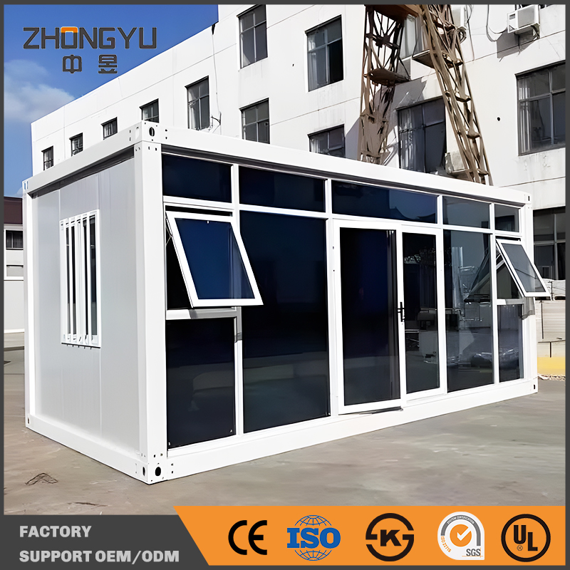 Zhongyu 20FT 40FT Foldable Container House Prefab House Prefabricated House Light Steel Structure Portable Modular House