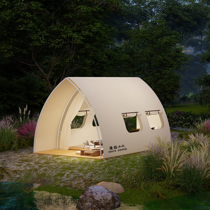 Sailing Shape Villa Resort Hotel Tent Camping Luxury Tent Outdoor Camping Glamping